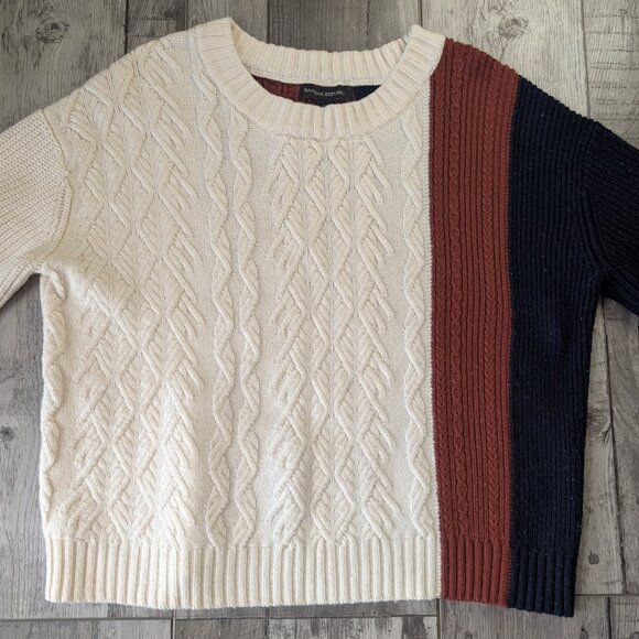 Banana Republic, Color Block Knit Sweater, Sz S - Picture 3 of 9
